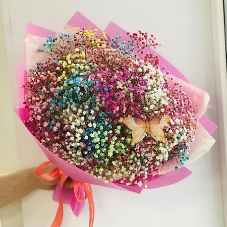 Букет живых цветов ТВОИ ЦВЕТЫ Радужное настроение