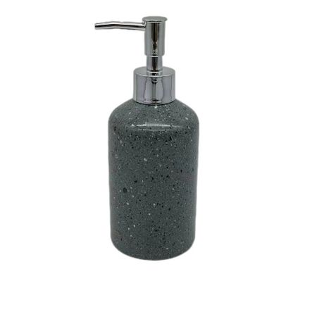 Дозатор для мыла Primanova Grey настольный керамика серый (DR-81210)