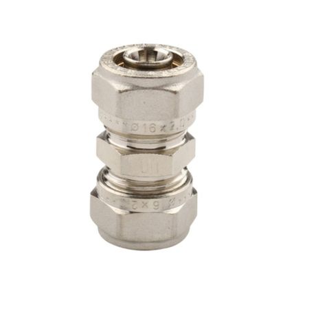 Соединитель прямой Tiemme 20 обж(ц) х 16 обж(ц) (1600053) 1 шт автоматический сифонный насос для перекачки масла топлива и жидкости соединитель всасывающей трубы