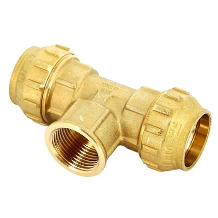 Тройник ПНД Tiemme компрессионный переходной 50х50х1 1/2 ВР(г) латунь наколенник компрессионный р 2 s