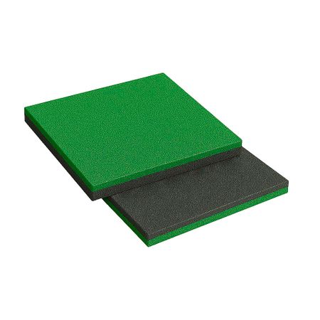 Плитка полнотелая резиновая Sporto 500х500х20 мм зеленая