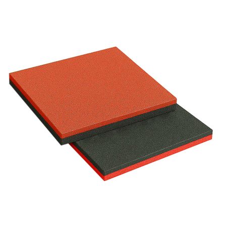 Плитка полнотелая резиновая Sporto 500х500х20 мм красная