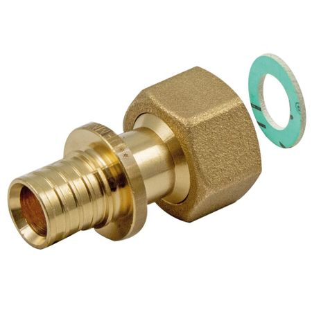 Соединитель прямой Tiemme 16 мм х 3/4 ВР(г) с накидной гайкой латунь (1710241) соединитель пресс stout 1 2 х16 с накидной гайкой латунь