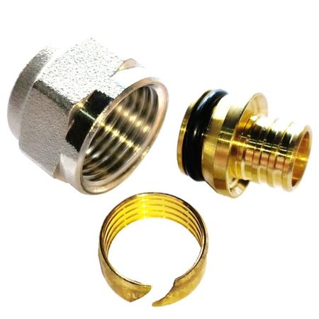 Евроконус Tiemme 16 мм х 3/4 ВР(г) для труб из сшитого полиэтилена (1440156)