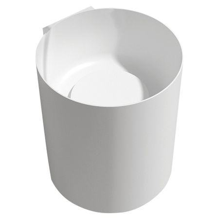 Раковина Abber Stein 42 см подвесная белая матовая (AS2624)