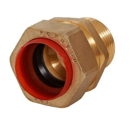 Соединитель Kofulso 15 мм х 1/2 НР(ш) для газа для гофрированных труб пневматический быстроразъемный соединитель pcf blue brass 1 8 1 4 3 8 1 2 bspt