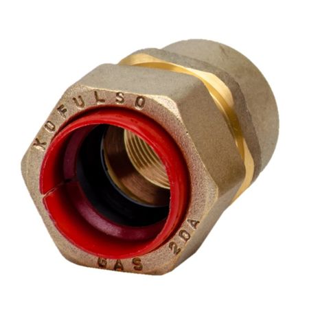 Соединитель Kofulso 25 мм х 1 ВР(г) для газа для гофрированных труб пневматический быстроразъемный соединитель pcf blue brass 1 8 1 4 3 8 1 2 bspt