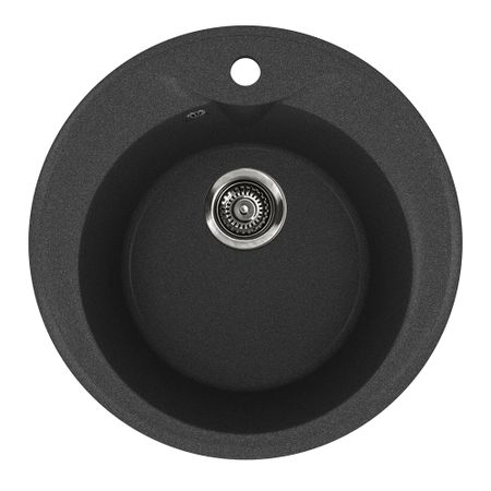 Мойка для кухни Dr.Gans Ротанг d50х20 см врезная с сифоном искусственный камень черная дженнифер линн алварес друзья кругом враги