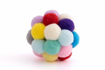 Мячики и другое WOGY Игрушка-погремушка для кошек Шарик мягкий (5 см)