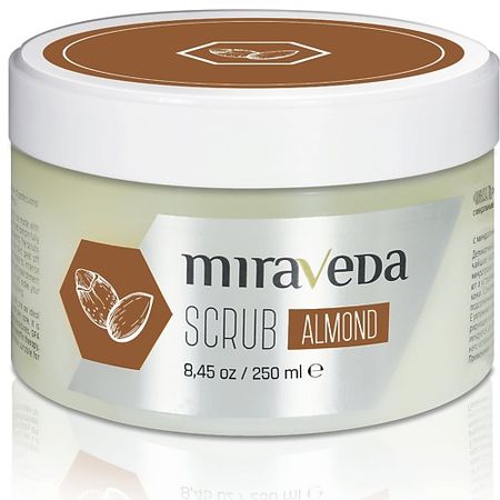Скраб для тела ITALWAX Скраб косметический MIRAVEDA Миндаль воск italwax водорастворимый в банке 400мл 600 гр ультра мягкий