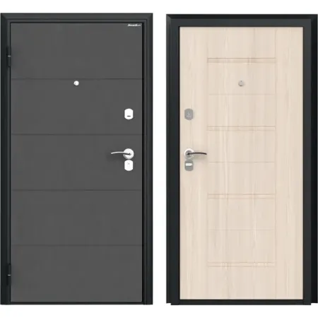 Дверь входная металлическая Оптим 88x205 см левая бежевый