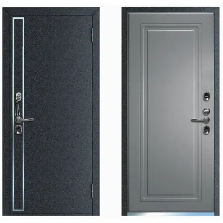 Дверь входная металлическая Термо Профи 86x205 см правая серый дверь входная профи про 2060х860х45мм правая металл