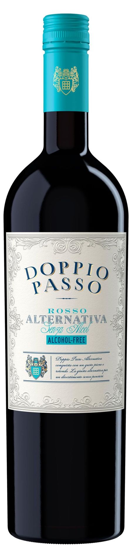 Вино Doppio Passo Rosso красное сладкое безалкогольное Италия, 0,75 л