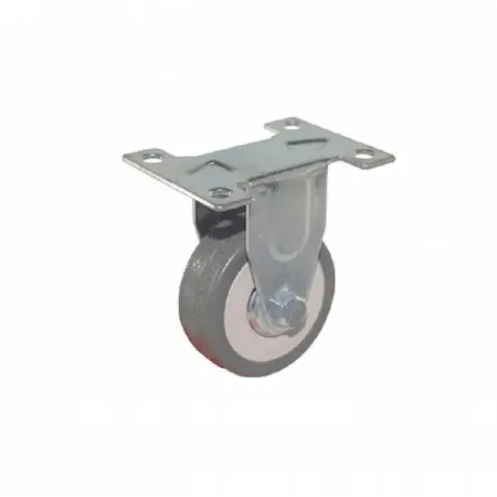 Колесная опора для тележек, без тормоза 50 мм, до 75 кг, цвет серый