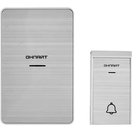 Дверной звонок беспроводной Онлайт ODB-D-DC06-1V1-S 36 мелодий цвет серебро kbidumei k18 беспроводной детектор камер