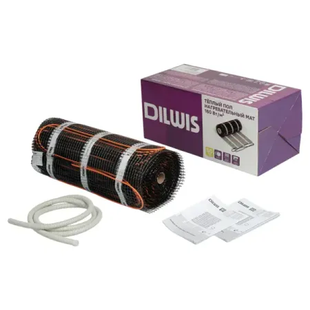 Нагревательный мат для теплого пола DILWIS 12 м2 1920 Вт алексей елисеевич крученых кручёных поэмы фонетический роман 1920 1940