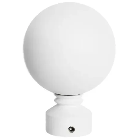 Наконечник для карниза Мульти Шар ионический металл цвет белый матовый 2x7 см крышка для заглушки мойки 115х15мм   металл