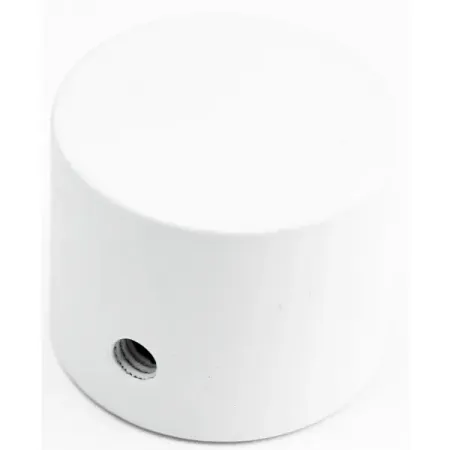 Наконечник для карниза Мульти Заглушка металл цвет белый матовый 2x0.5 см крышка для заглушки мойки 115х15мм   металл