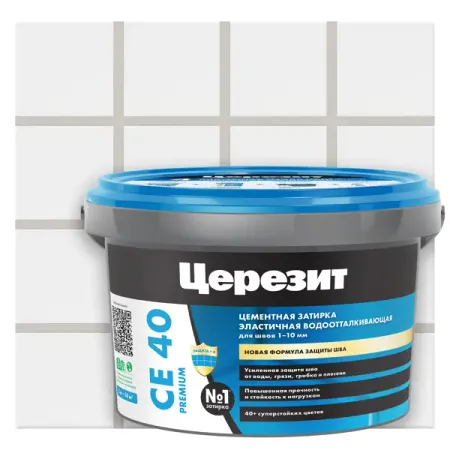 Затирка цементная Церезит CE 40/2 цвет каррара 05 2 кг 2 шт 61667046060 форсунка омывателя с подогревом лобового стекла для bmw 5 серии e60 e61 2004 2010 525i 528i 530i 535i 550i