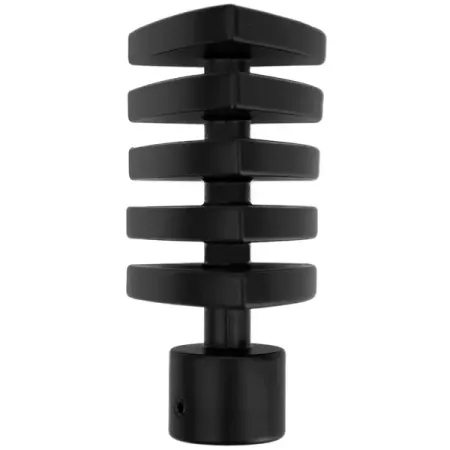 Наконечник для карниза Мульти Шайба резная металл цвет черный матовый 2x8 см крышка для заглушки мойки 115х15мм   металл