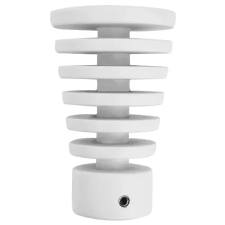 Наконечник для карниза Мульти Конус резной металл цвет белый матовый 2x6.2 см крышка для заглушки мойки 115х15мм   металл