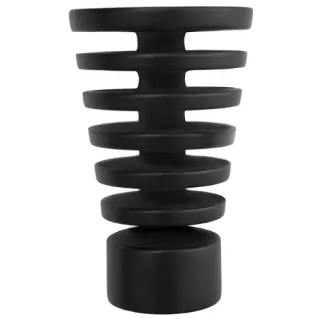 Наконечник для карниза Мульти Конус резной металл цвет черный матовый 2x6.2 см деревянный конус для колец