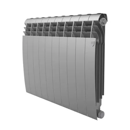 Радиатор секционный Royal Thermo BiLiner B 500/87 10 секций боковое подключение биметалл серый