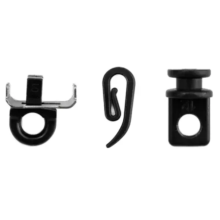 Крючок-зажим для штор Мульти 2 см цвет черный 10 шт.
