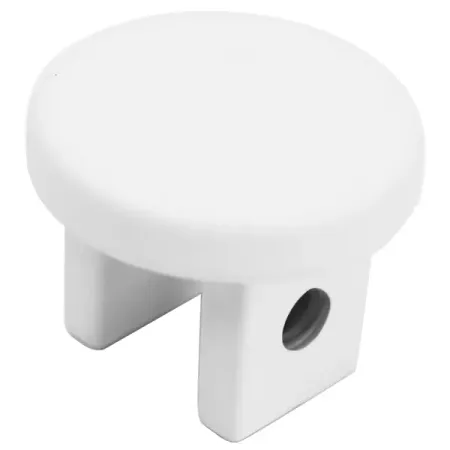 Наконечник для карниза Мульти Заглушка мини металл цвет белый матовый 2x1.5 см металлический мини замок в форме кошки