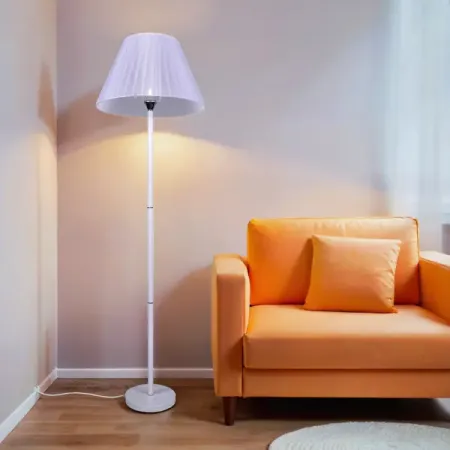 Торшер Россвет Мотив КС30084/1F цвет белый/хром filn белый автоматический лодочный тумблер 16a 250v