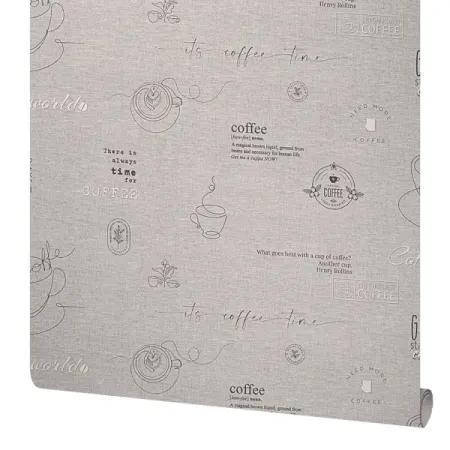 Обои флизелиновые Ateliero Café серые 1.06 м At589698