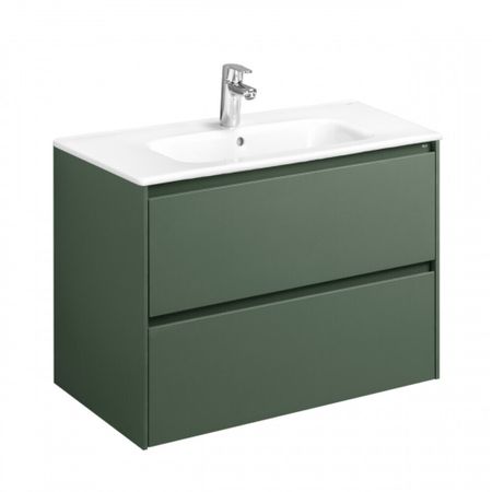 Тумба под раковину Roca Ona 80 см подвесная зеленая матовая (A857630513)