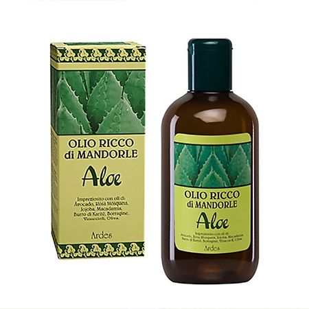 Масло для тела ARDES Масло холодного отжима сладкого миндаля и экстракта Алое Olio Ricco di mandorle Aloe