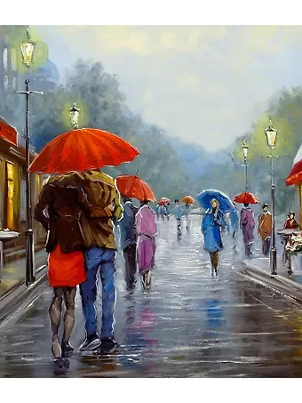 Холст с красками по номерам 