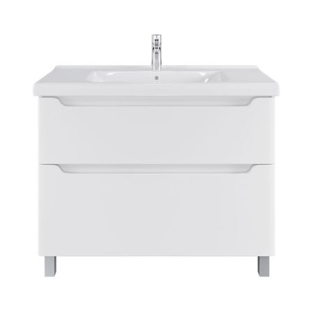 Комплект тумба с раковиной Sanstar Lanciano 100 см напольная белая (313.1-1.5.1.К)