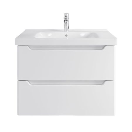 Комплект тумба с раковиной Sanstar Lanciano 80 см подвесная белая (306.1-1.5.1.К)