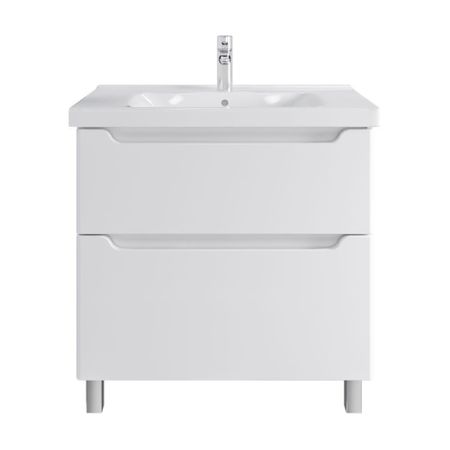 Комплект тумба с раковиной Sanstar Lanciano 80 см напольная белая (304.1-1.5.1.К)