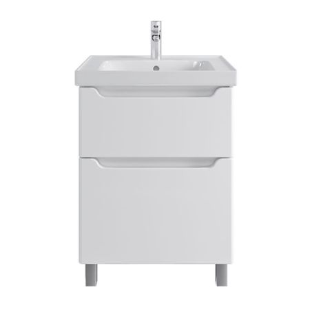 Комплект тумба с раковиной Sanstar Lanciano 60 см напольная белая (303.1-1.5.1.К)