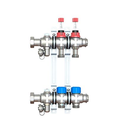 Коллекторная группа с расходомерами Elsen 1 ВР(г) х 2 выхода 3/4 НР(ш) ЕК х 1 ВР(г) jarblue ручные гайки din467 gb807 m3 m4 m5 m6 m8 m10