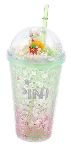 Стакан с эффектом льда Цветной (пластик) (450мл)