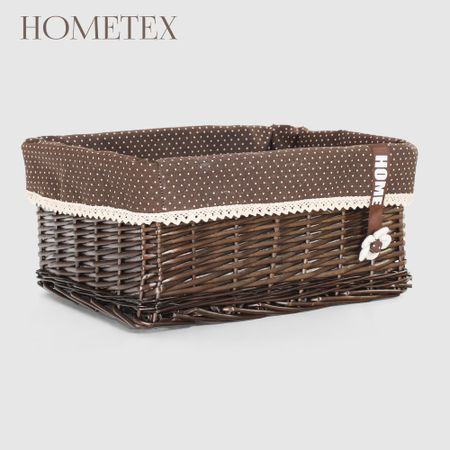 Корзина для хранения Hometex Коричневая 17х42х30 см