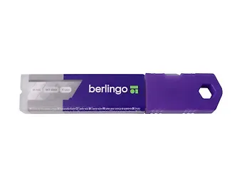 Лезвия сменные 18мм 10шт для ножей, пласт. пенал, Berlingo