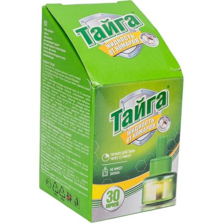 Наполнитель Тайга жидкость от комаров 30 ночей 30 мл