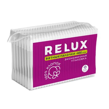 Ватные палочки Relux в пакете 400 шт
