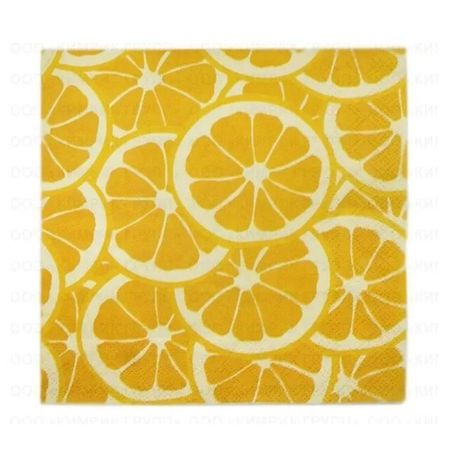 Салфетки Bulgaree green  апельсиновый фреш 3 слоя 33х33 см 20 шт салфетки для декупажа ассорти лимонный фреш 12 шт