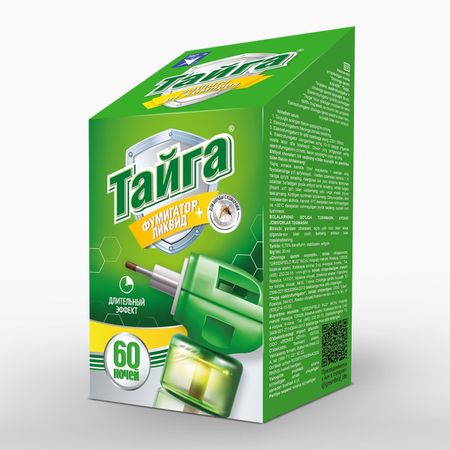 Комплект Тайга фумигатор и жидкость от комаров 60 ночей