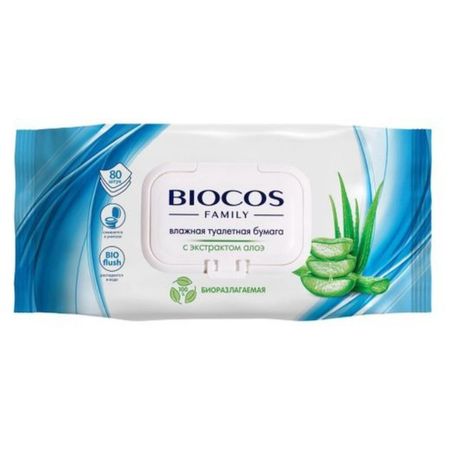 Бумага туалетная влажная для всей семьи 80 шт