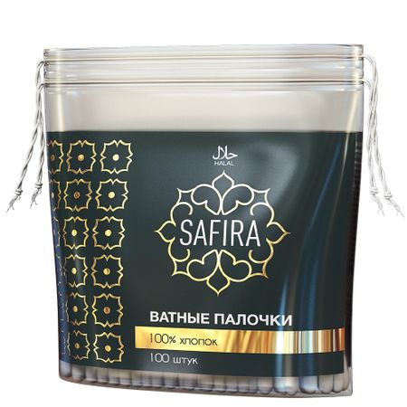 Ватные палочки Safira в пакете 100 шт