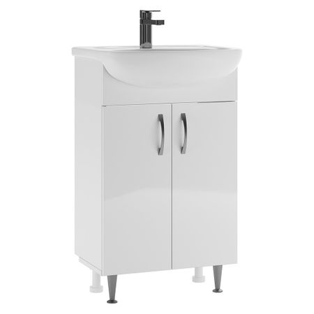 Тумба под раковину Нева 50 см напольная белая (УПП00038142) маска для сна спб нерпа и нева пакет