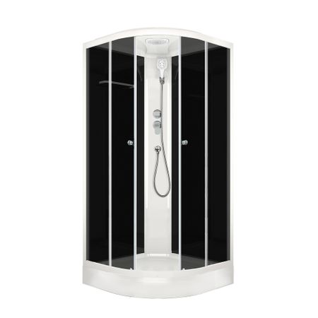 Душевая кабина Domani-Spa Delight Slim 90х90х218 см стекло тонированное 4 мм с низким поддоном полукруг алексей елисеевич крученых кручёных лирические циклы 1932 1949